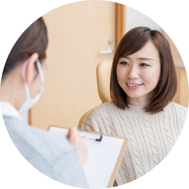 女性の治療中の様子